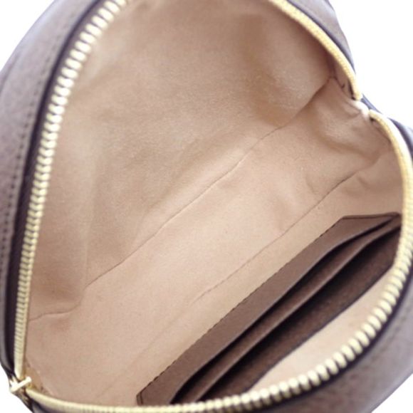 Gucci Ophidia Supreme Rucksack Leather Ebony Beige Gold GG Mini Bag Shoulder Bag - Picture 5 of 6